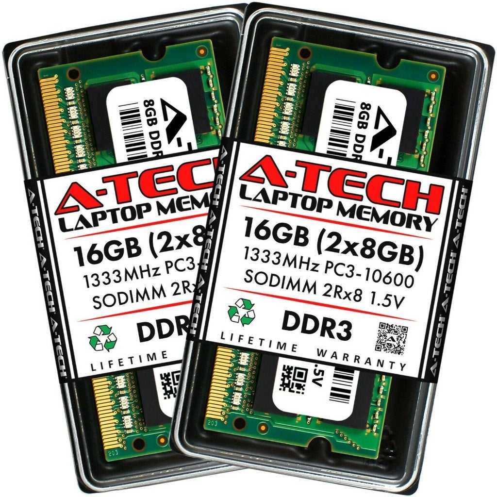 16GB 2x 8GB PC3-10600 Laptop SODIMM DDR3 1333MHz 204pin, Computers en Software, Nieuw, DDR3, Ophalen of Verzenden, Desktop