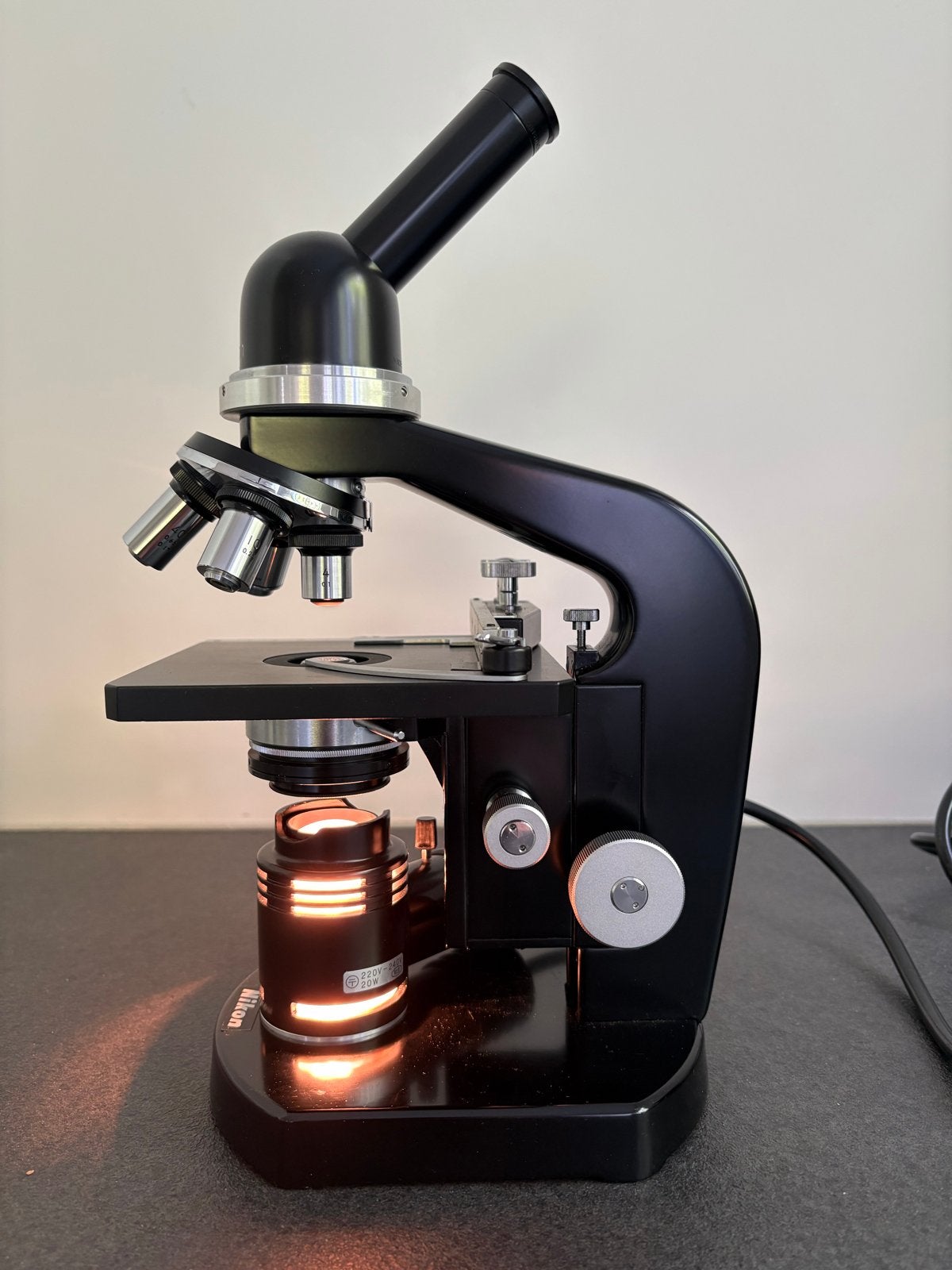Nikon Microscoop met Koffer, Ophalen, 400x tot 1000x, Biologische microscoop