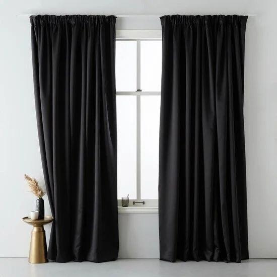 NOIRÉ - zwart 140x270, Huis en Inrichting, Nieuw, 200 cm of meer, Zwart, Verzenden