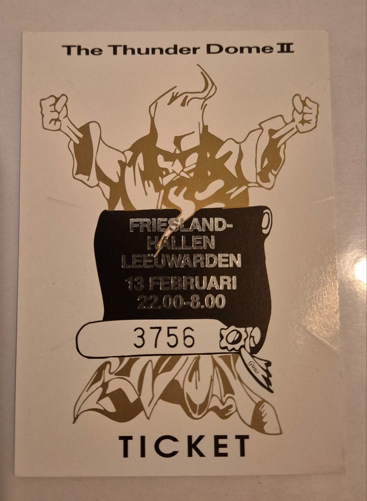 Thunderdome ticket, Ophalen of Verzenden