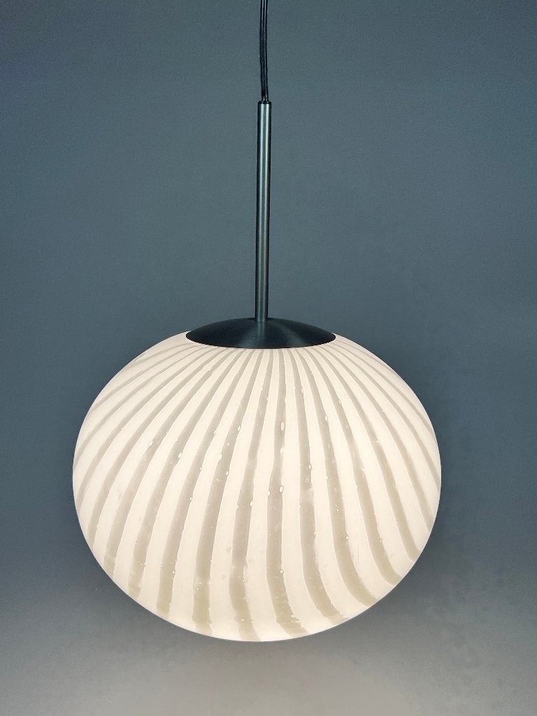 Vintage Hanglamp, Peill & Putzler, Zebra/Swirl, Gebruikt, Vintage, Design, Duits Design, MCM, Midcentury, Peill & Putzler, Onbekend