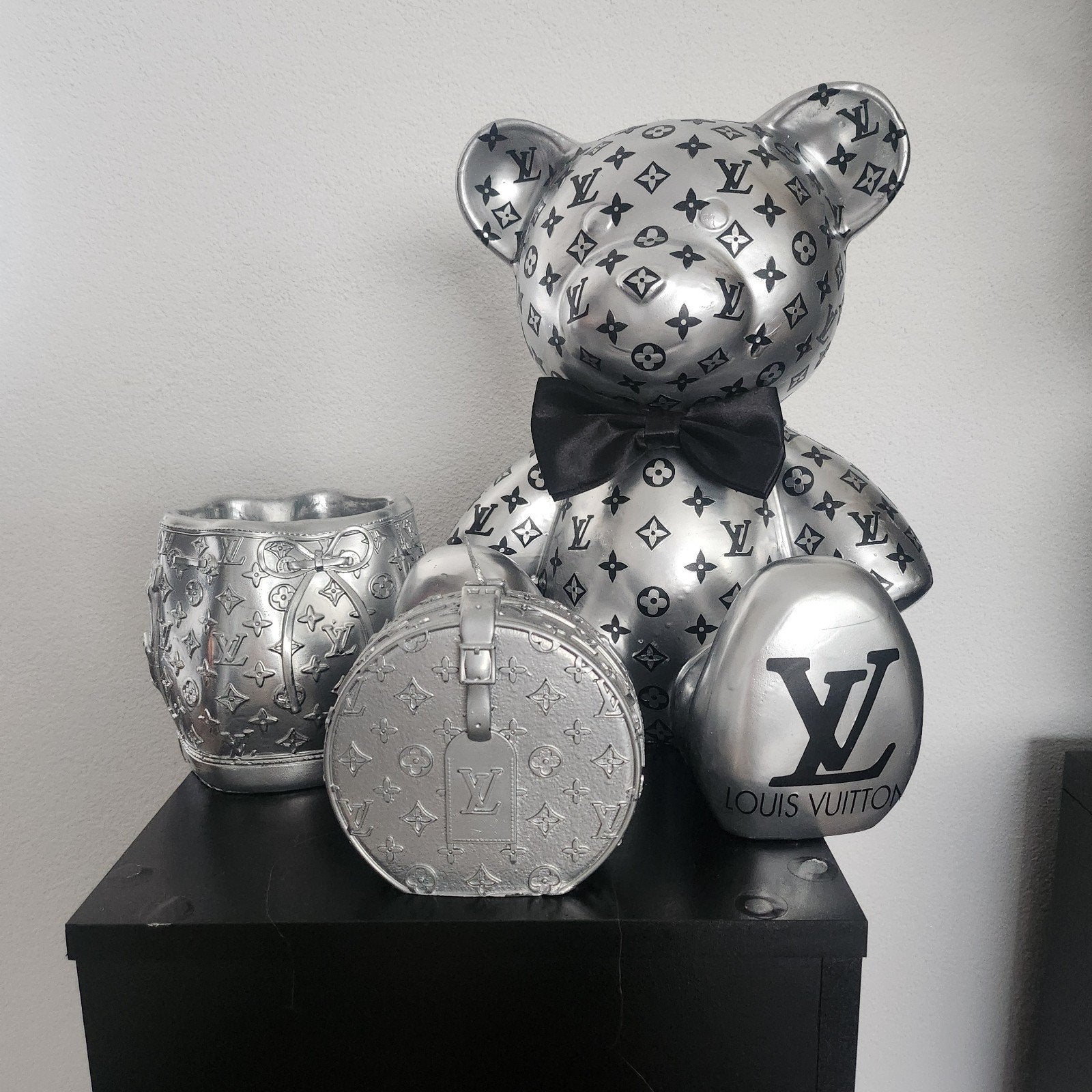 lv beer zilver, Verzamelen, Beelden en Beeldjes, Ophalen, Nieuw, Dier