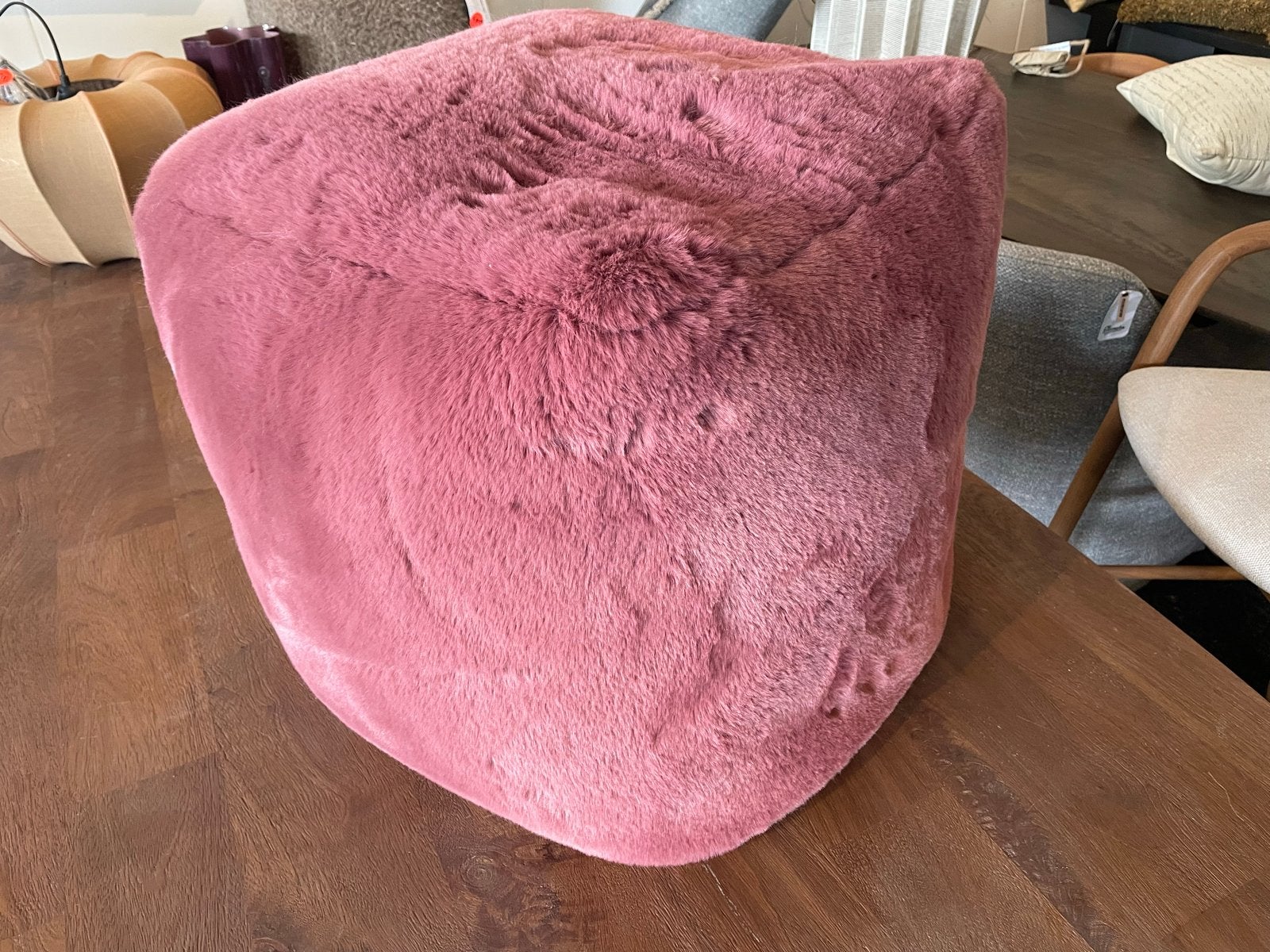 Roze poef 45x45 cm - Zacht en comfortabel