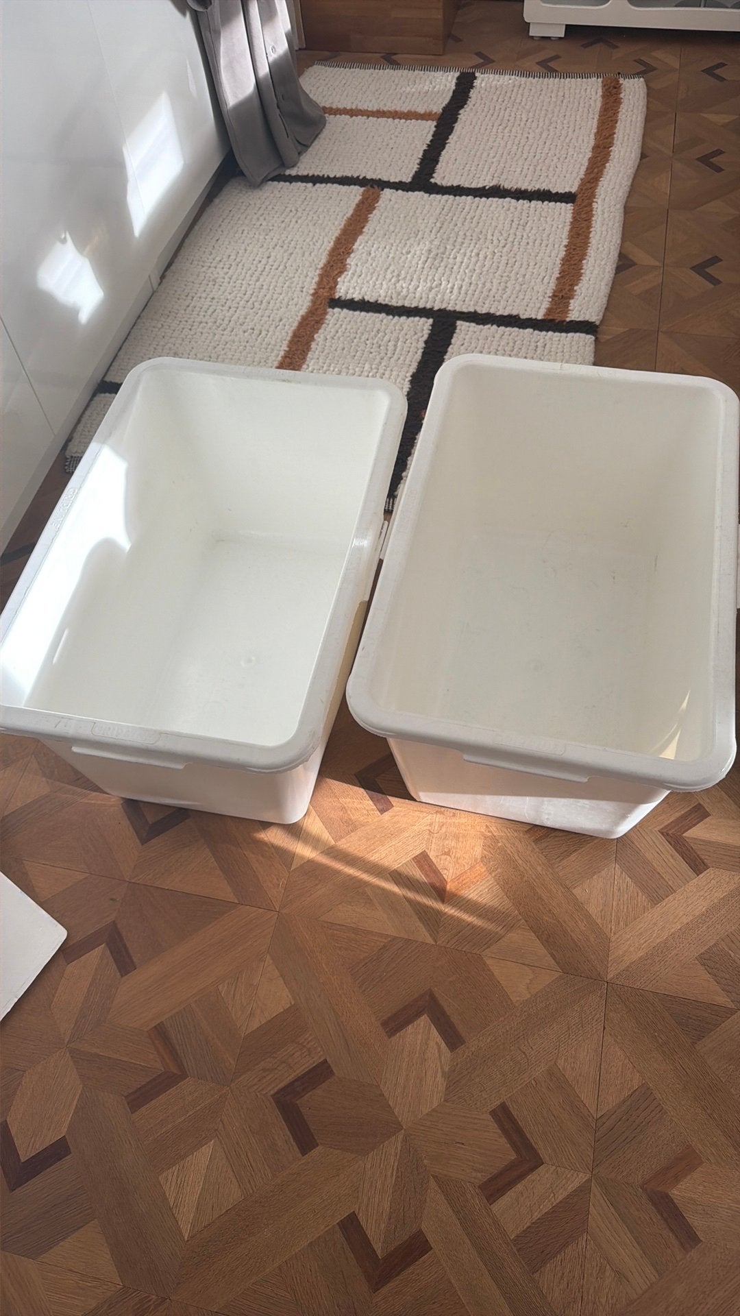 2x speciekuip wit rechthoekig, Ophalen, Gebruikt
