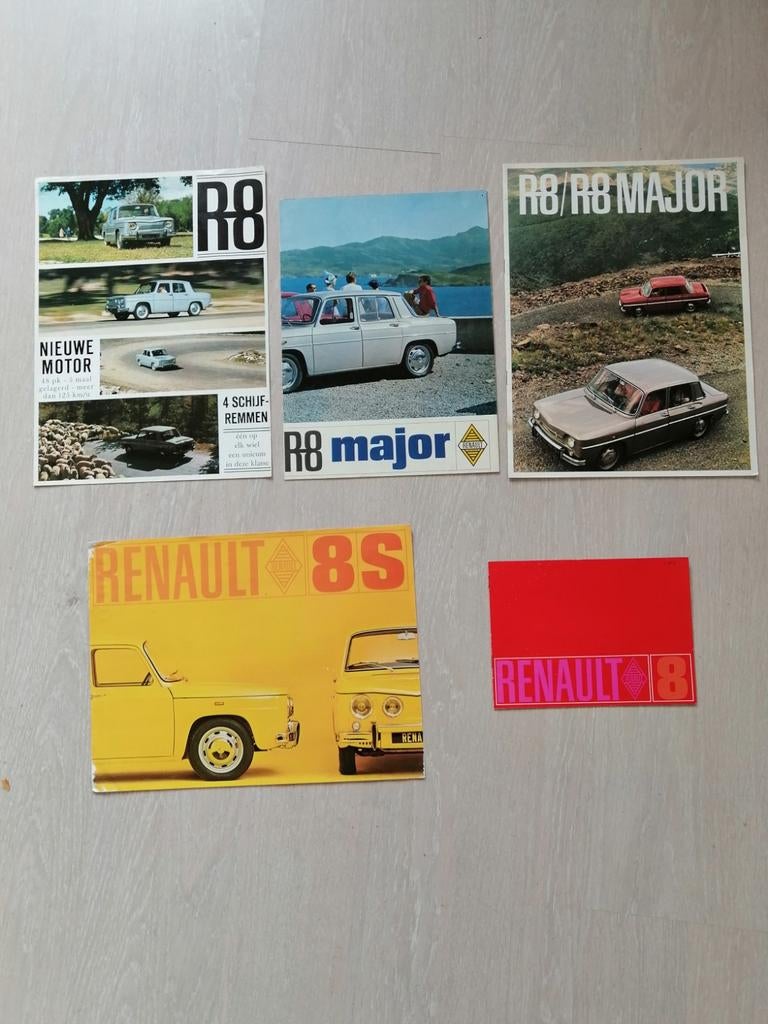 Folders renault 8 of renault 10, Ophalen of Verzenden, Zo goed als nieuw, Renault