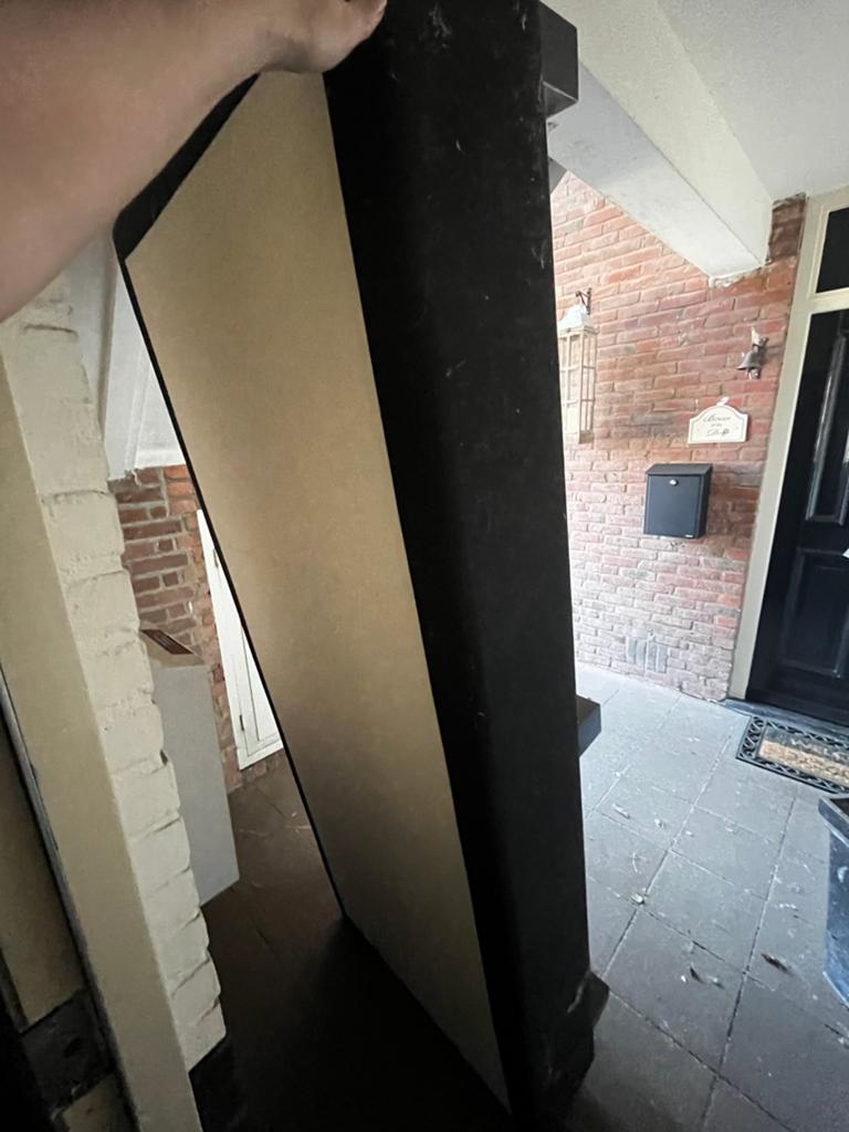 Gratis!!! Boxspring 80x200, Ophalen, Gebruikt, Eenpersoons, Zwart