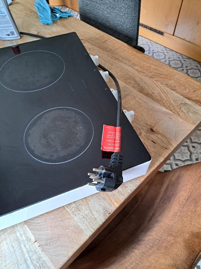 kookplaat keramisch, Witgoed en Apparatuur, Kookplaten, Ophalen, Gebruikt, 4 kookzones, Vrijstaand