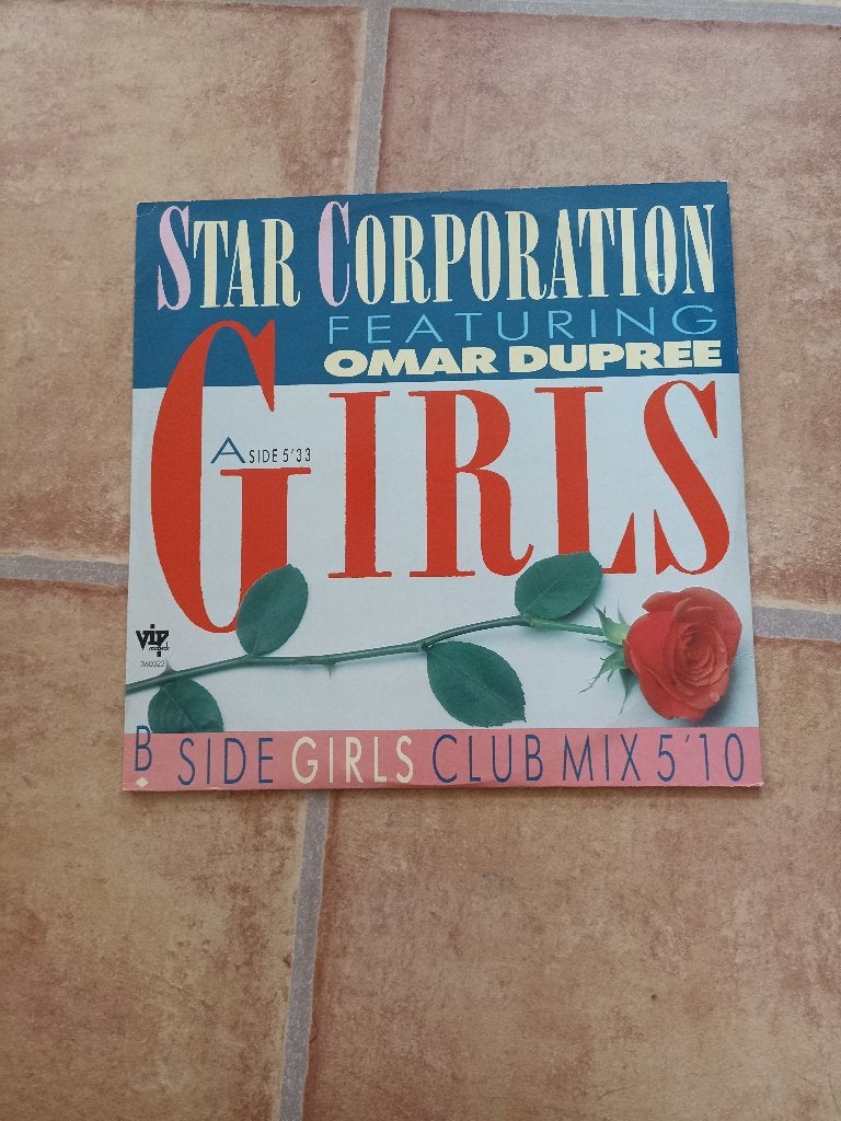 12'' Star Corporation ft Omar Dupree - Girls, Ophalen of Verzenden, Gebruikt, 12 inch