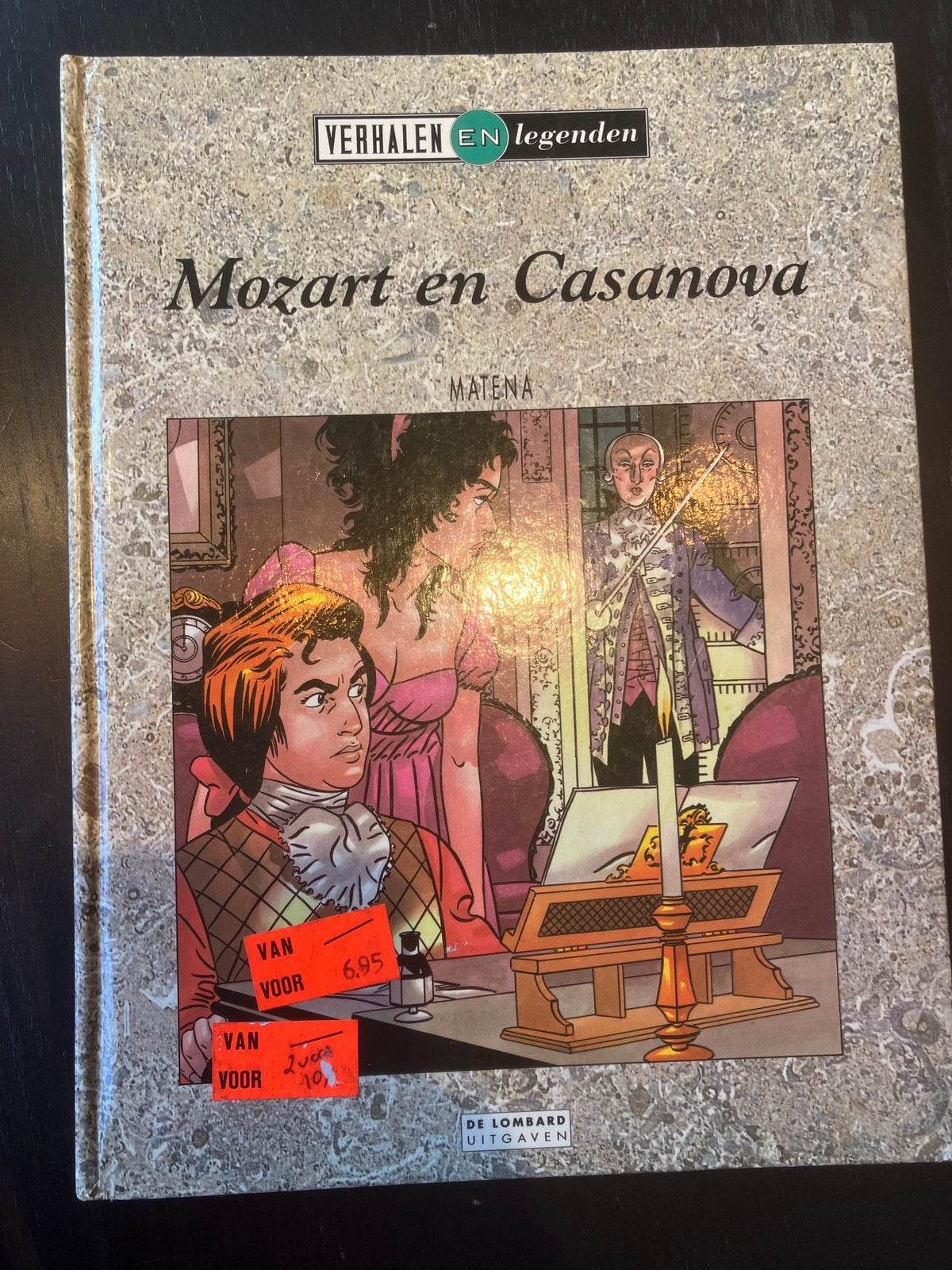 Strip Mozart en Casanova van Dick Matena (hc), Boeken, Eén stripboek, Verzenden, Gelezen, Dick Matena