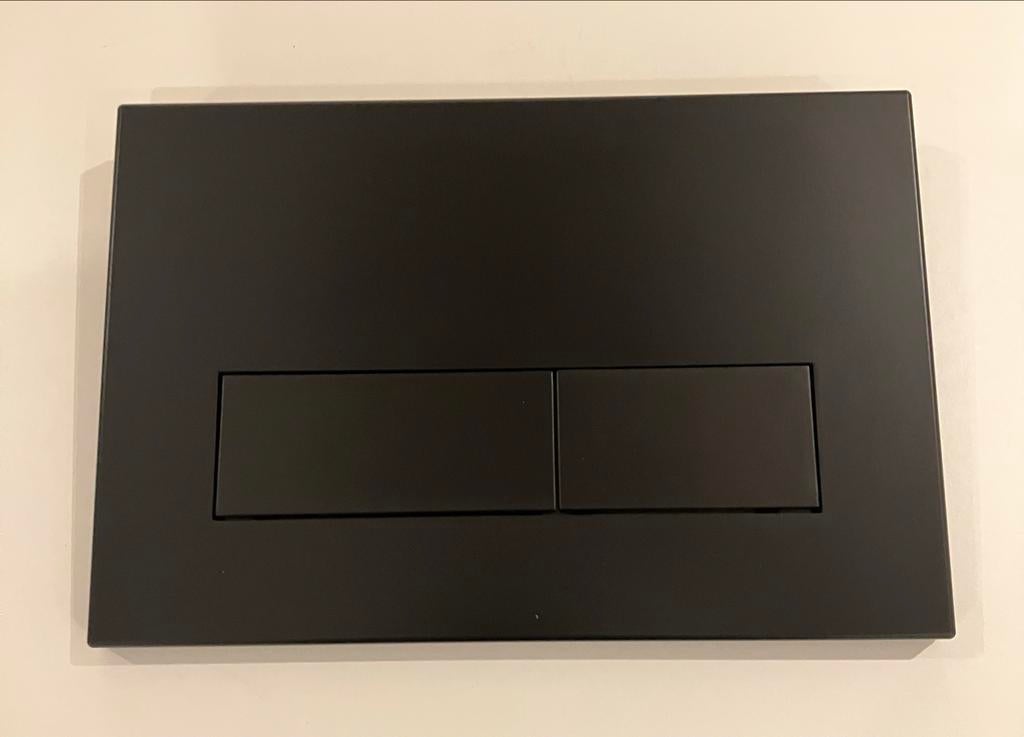 Drukplaat mat zwart - Nieuw, Ophalen of Verzenden, Nieuw, Toilet