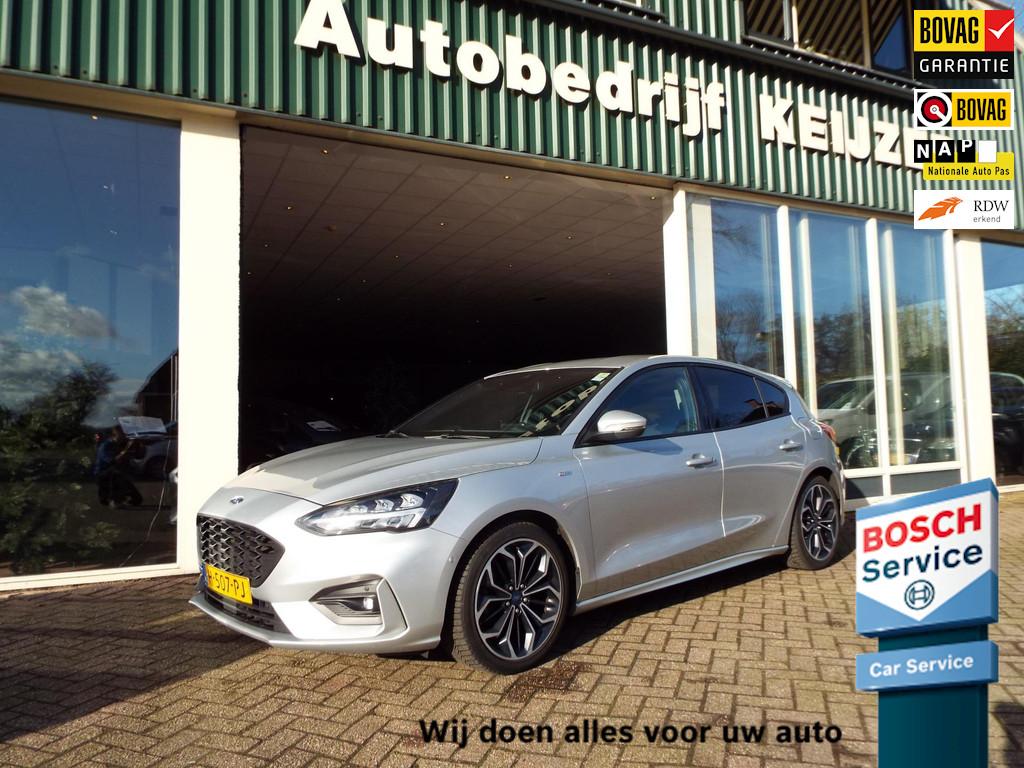 Ford Focus 1.0 EcoBoost Vignale ST-LINE CLIMA-NAVI-CRUISE-BO, Auto's, Ford, 125 pk, Gebruikt, Euro 6, Leder