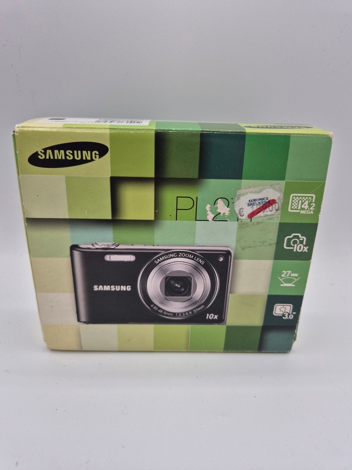 Samsung PL210 Compactcamera - Zwart, 14.2 MP, 10x Zoom, Audio, Tv en Foto, Ingebouwde flitser, Support@samsung.com, Accu, Ophalen of Verzenden