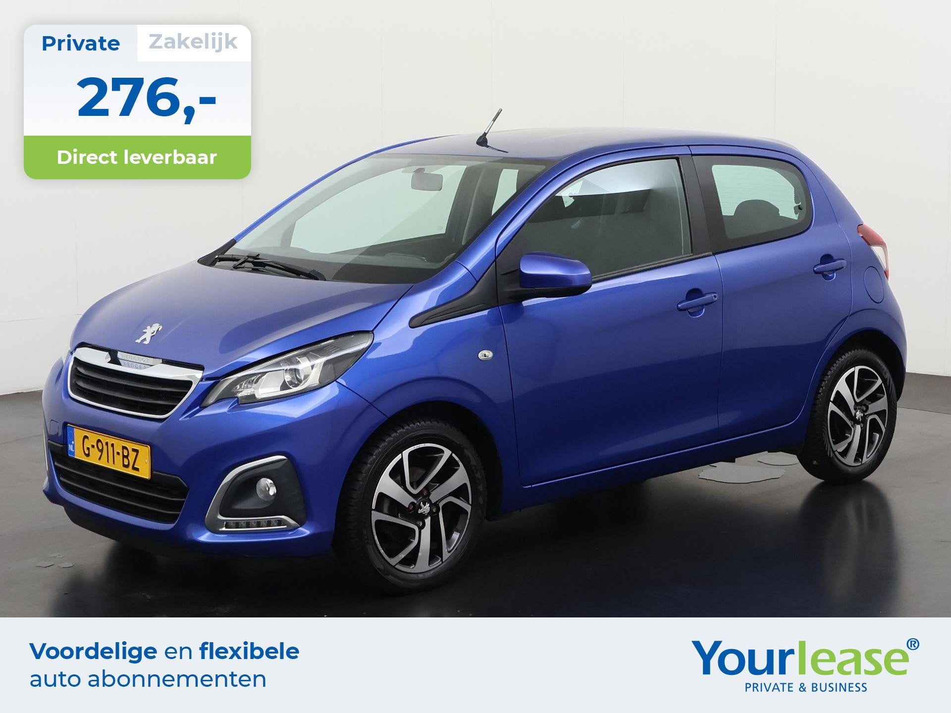 Peugeot 108 1.0 e-VTi Allure | All-in 276,- Private Lease |, Dealer onderhouden, Stof, Gebruikt, Euro 6