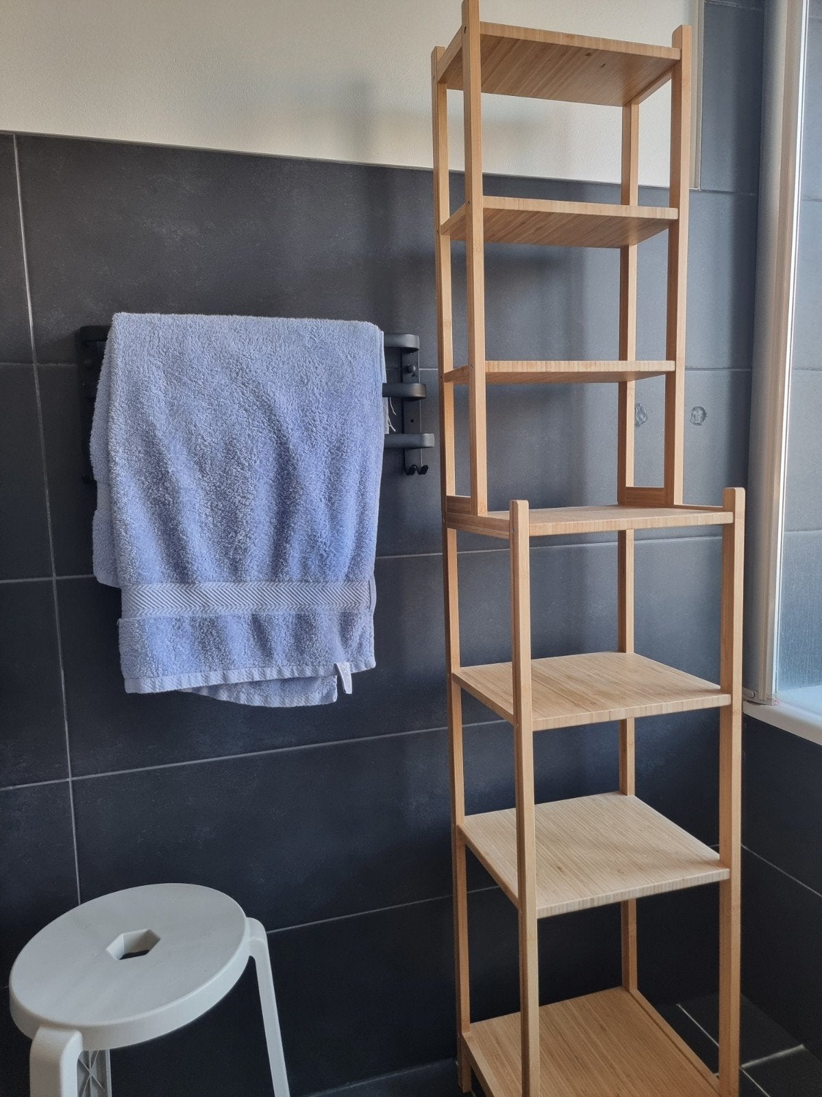 Bamboe badkamerrek IKEA RAGRUND, Ophalen, Zo goed als nieuw