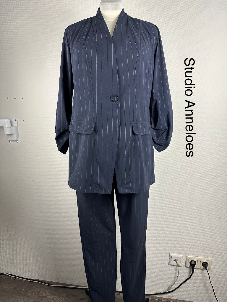 Studio Anneloes Broekpak  (mt: 44) 23,6/9379, Studio Anneloes, Blauw, Studio Anneloes, Maat 42/44 (L)