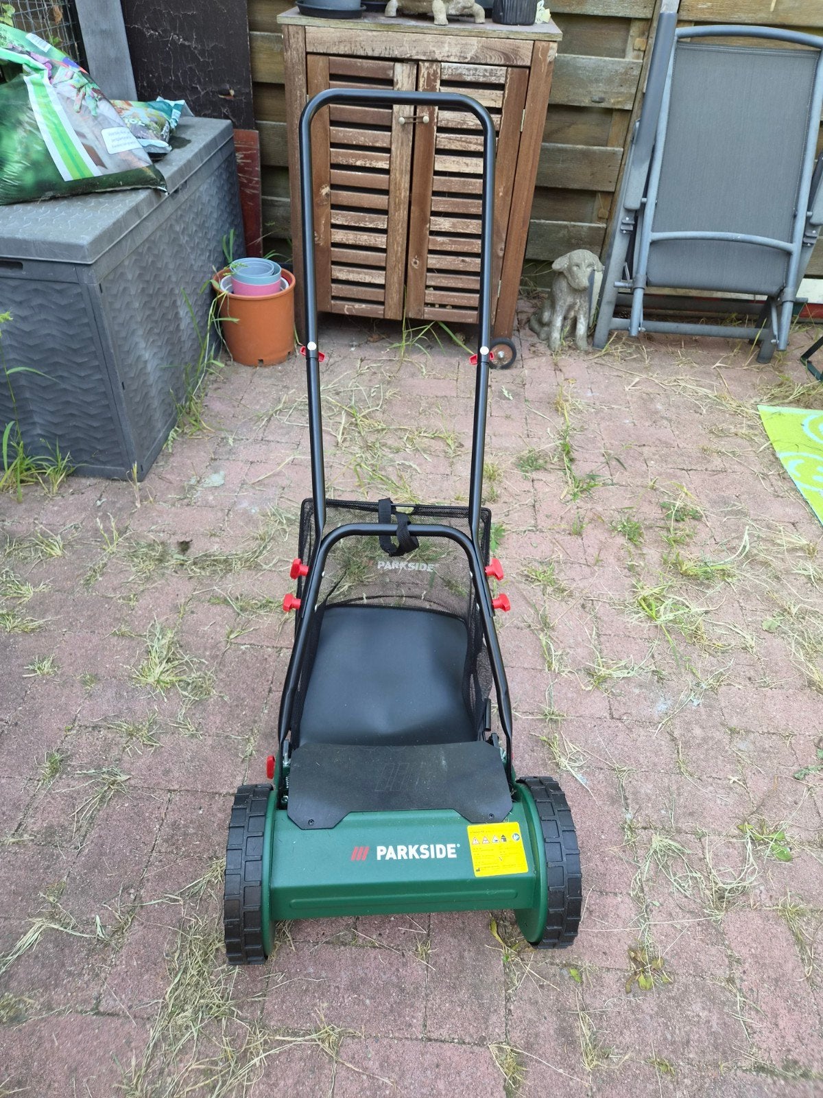 Handgrasmaaier van Parkside, Tuin en Terras, Grasmaaiers, Ophalen, Minder dan 30 cm, Kooimesmaaier, Opvangbak