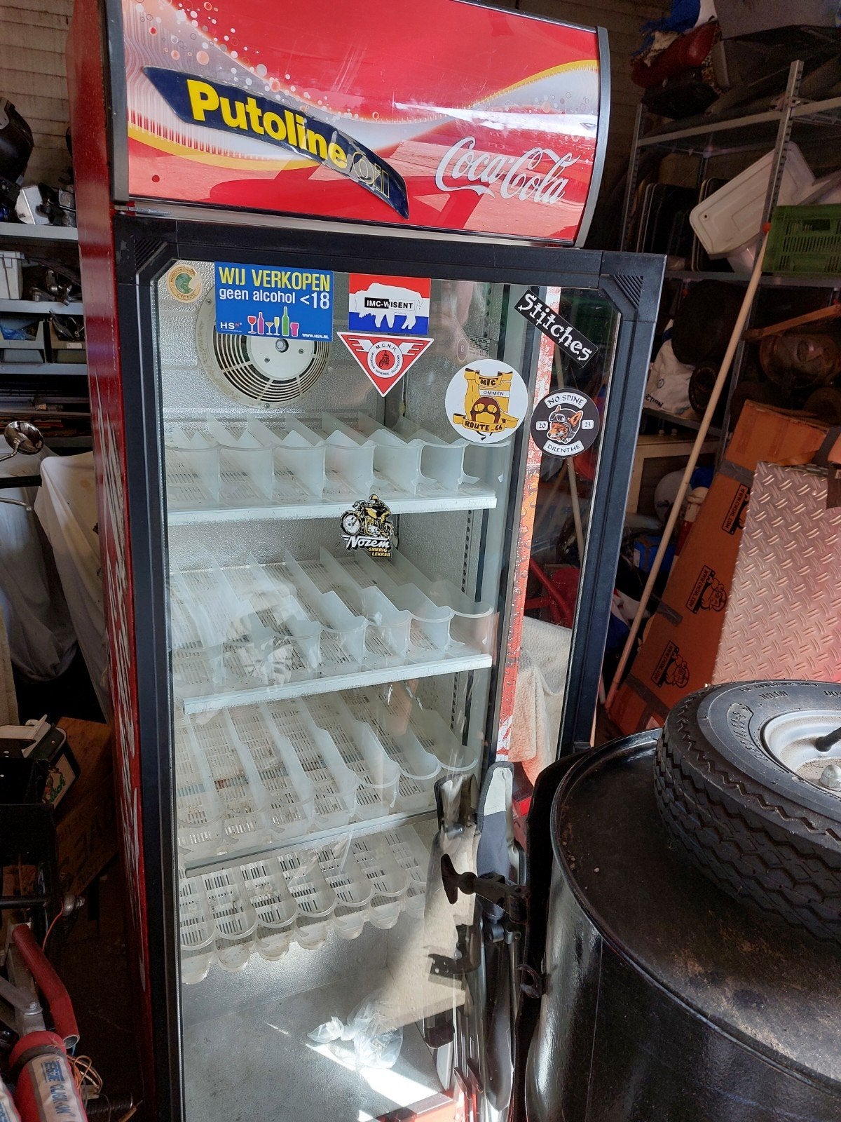 Coca-Cola Koelkast - Gebruikt, Witgoed en Apparatuur, Ophalen, 200 liter of meer, 60 cm of meer, 160 cm of meer