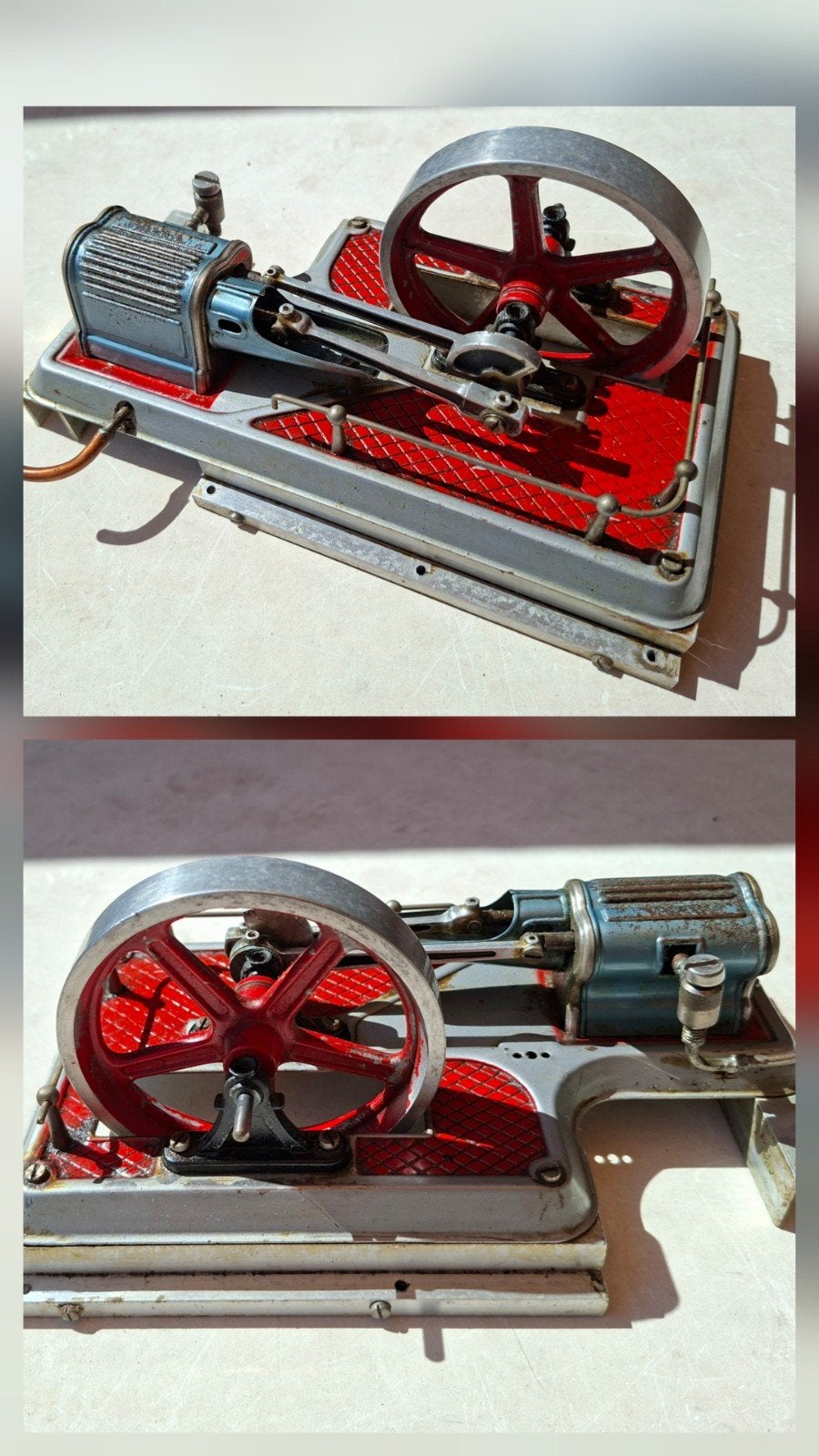 Stoommachine aandrijfgedeelte zonder stoomketel, Antiek en Kunst, Ophalen of Verzenden