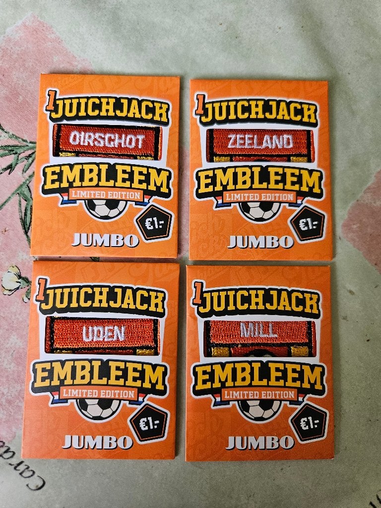 Jumbo juich jack 4x embleem Uden, Mill, Zeeland en Oirschot, Jumbo, Ophalen of Verzenden