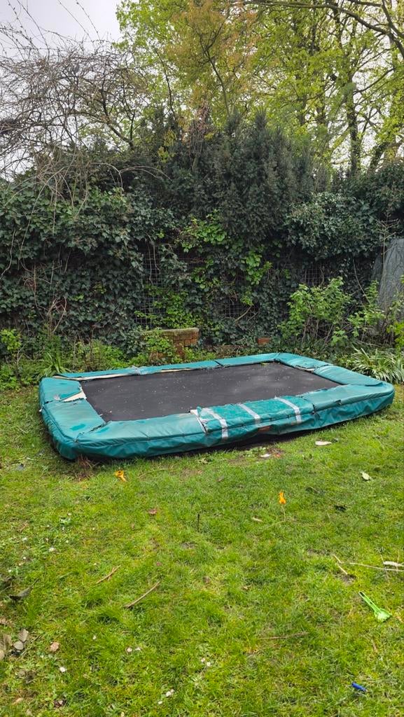 BERG Eazyfit 330x220cm trampoline gratis!!!!!!!, Kinderen en Baby's, Speelgoed | Buiten | Trampolines, Gebruikt, Ophalen
