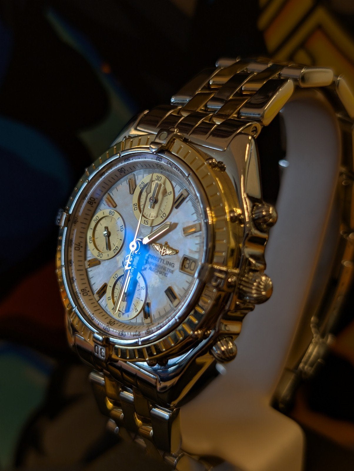 Breitling Chronomat D13048, Staal, Breitling, Ophalen of Verzenden, Zo goed als nieuw