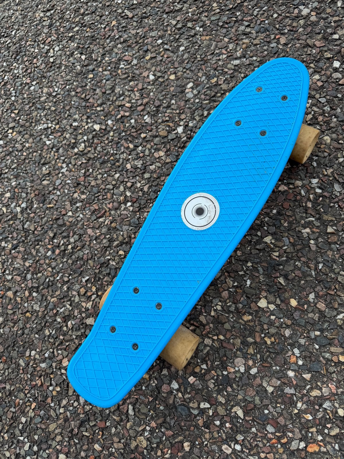 Oxelo Skateboard Junior Plastic Blauw, Ophalen of Verzenden, Gebruikt, Skateboard