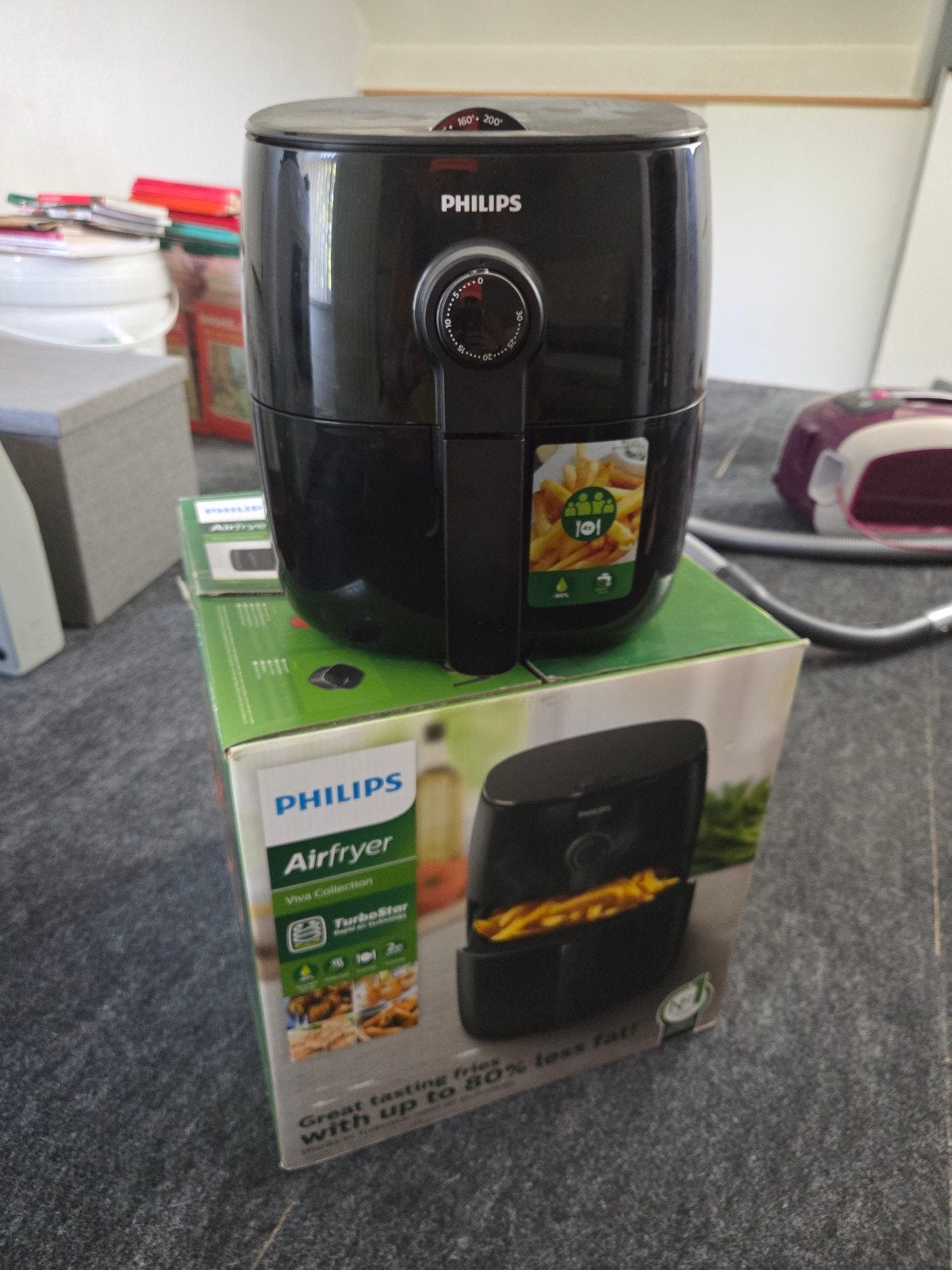 Philips Airfryer HD9621 Viva Collection TurboStar, Ophalen, Nieuw, Airfryer, 750 t/m 999 gram