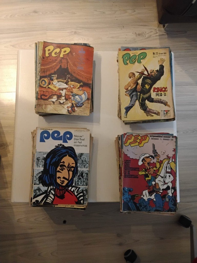 Stripweekblad PEP, Boeken, Gelezen, Complete serie of reeks, Ophalen of Verzenden, Diversen