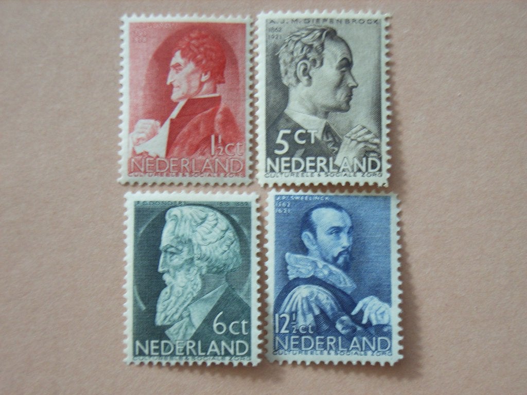 5  Nederland 274-277, Ophalen, T/m 1940