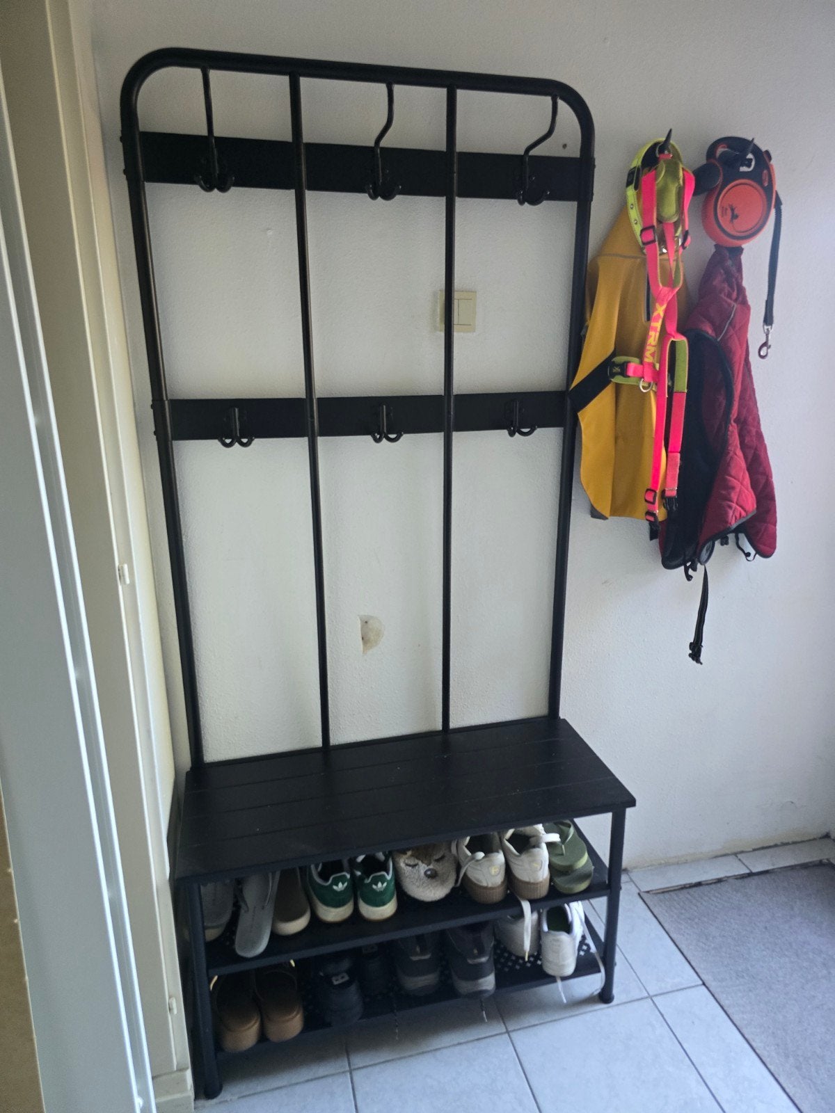 IKEA PINNIG kapstok met geïntegreerd schoenenrek in het, Huis en Inrichting, Nieuw, Metaal, 150 tot 200 cm, Ophalen