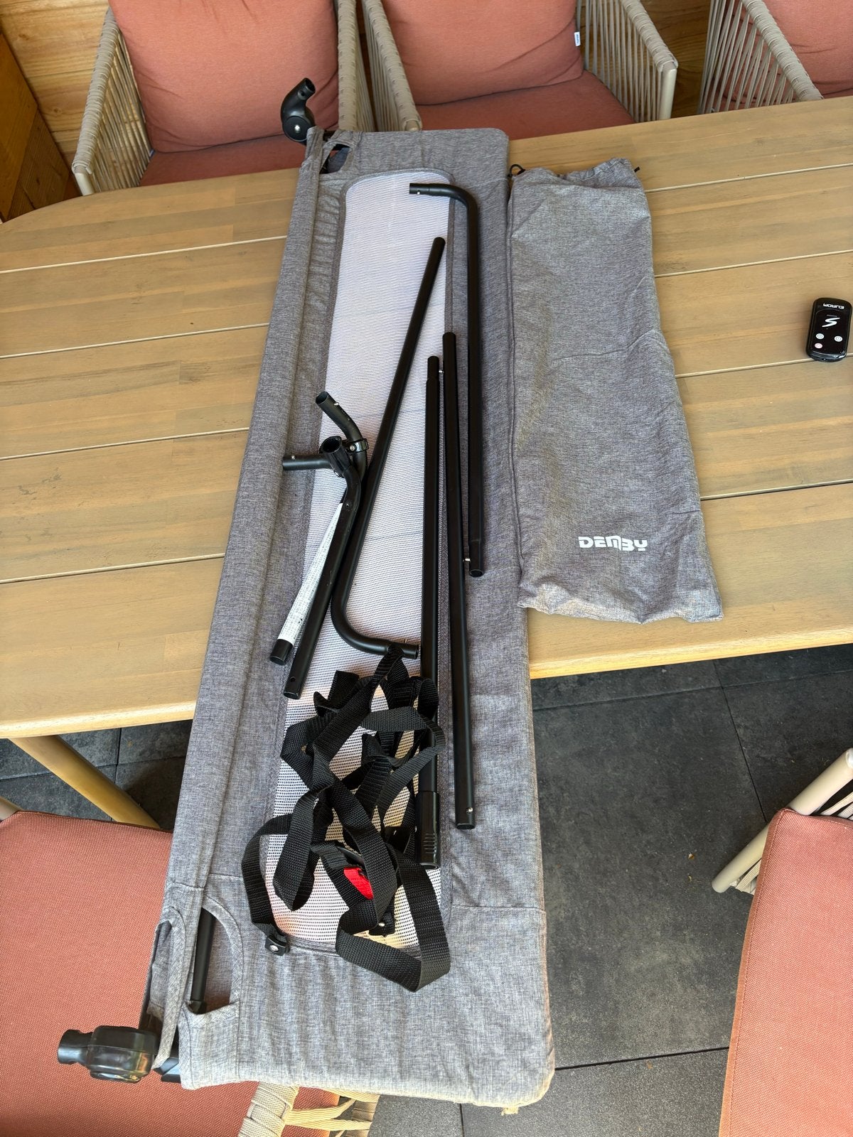 Handig opvouwbaar bedrekje - ideaal voor op reis, Ophalen of Verzenden, Zo goed als nieuw, 140 tot 160 cm, Minder dan 70 cm