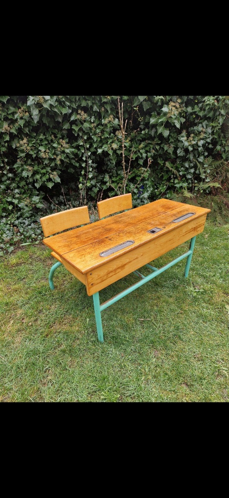 kinder stoel bureau schoolstoel schoolbank, Tuin en Terras, Ophalen, Rechthoekig, Hout