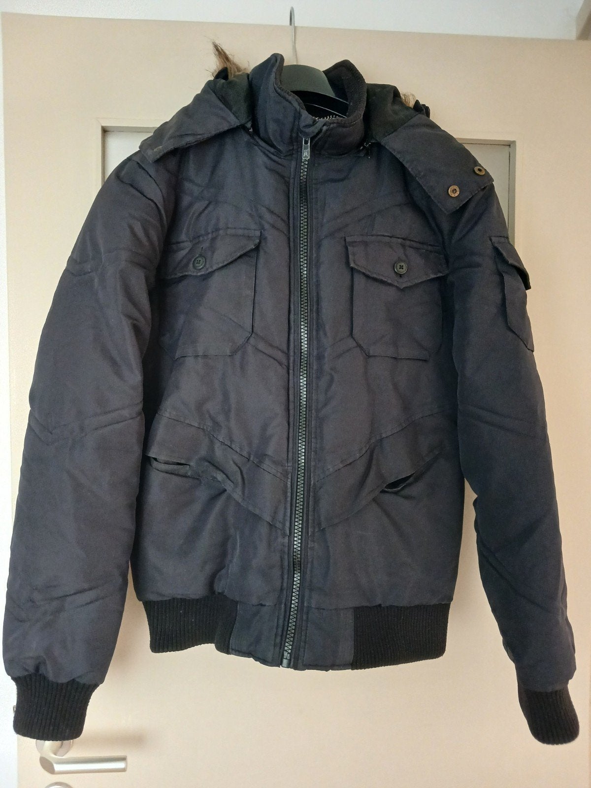 JACK & JONES WINTERJAS, Ophalen of Verzenden, Zo goed als nieuw, Zwart