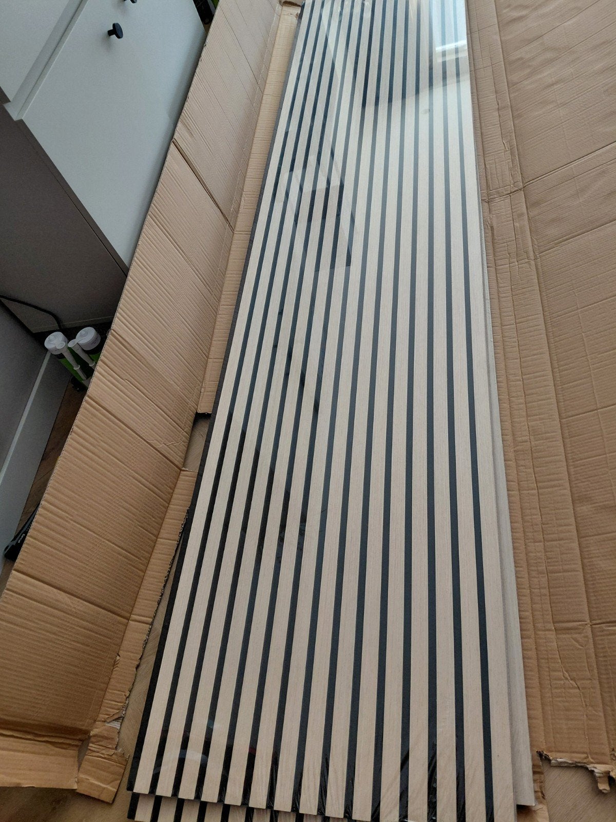 Akoestisch Wandpaneel White Oak 260x60cm - Nieuw, Nieuw, Wandbord of Wandpaneel, Modern, Ophalen