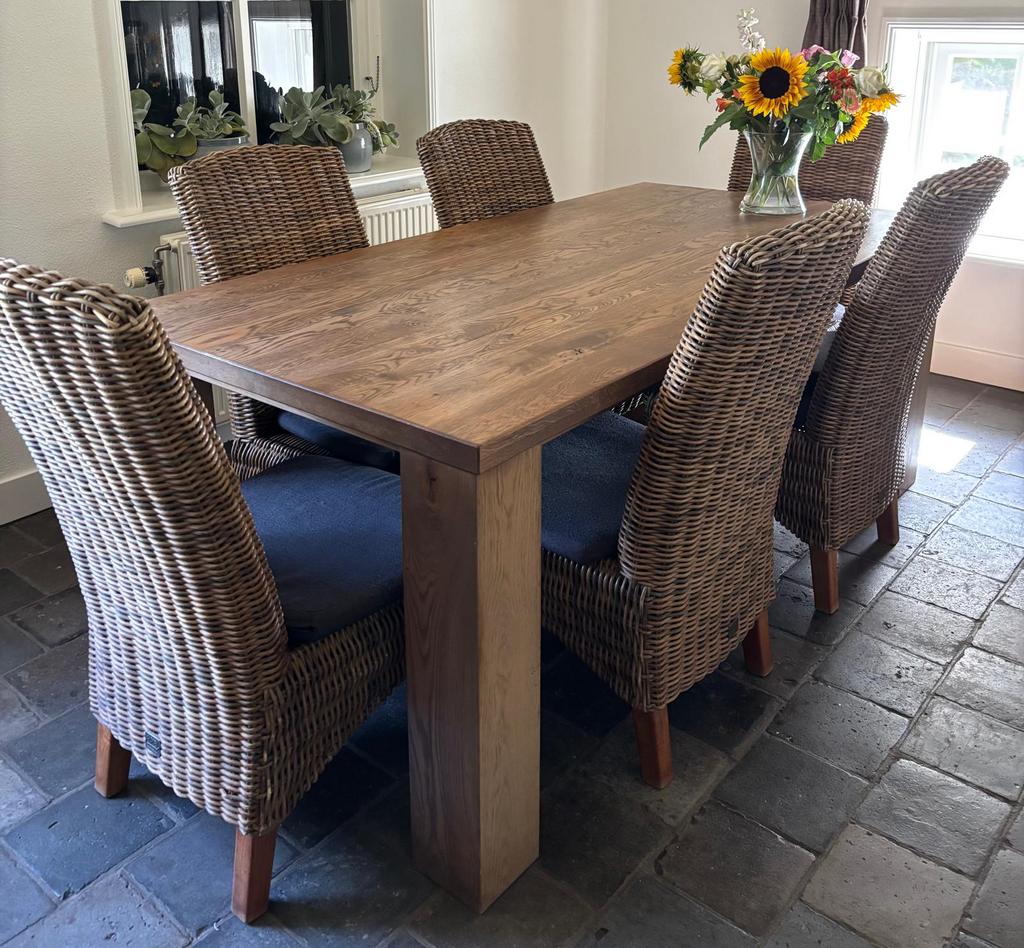 Tafel robuust eiken, Ophalen, Gebruikt