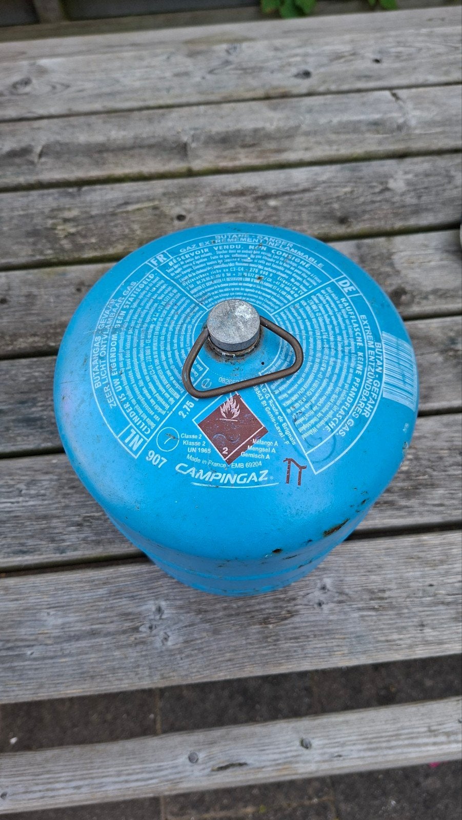Campingaz gasfles 907 leeg, Caravans en Kamperen, Kampeeraccessoires, Ophalen