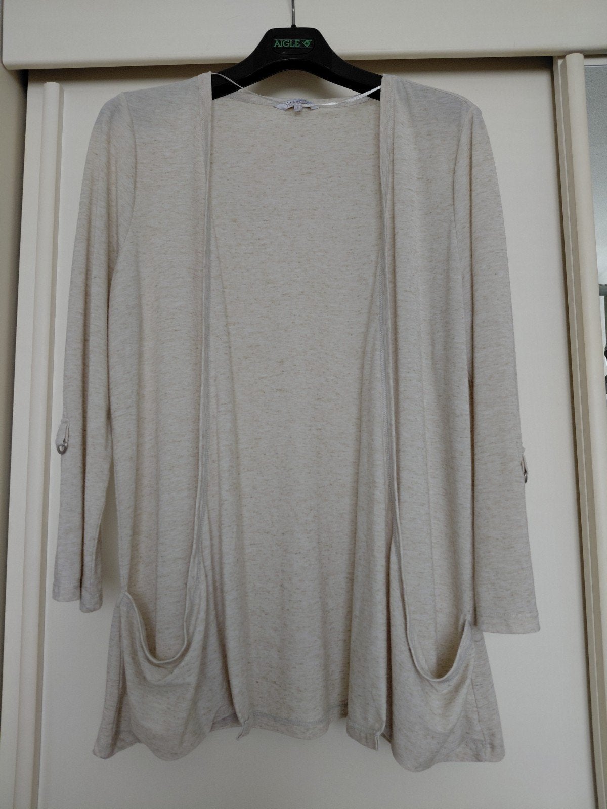 MS Mode Vest Maat L - Beige/Crème met Zakken, Beige, Maat 42/44 (L), Ophalen of Verzenden, MS Mode