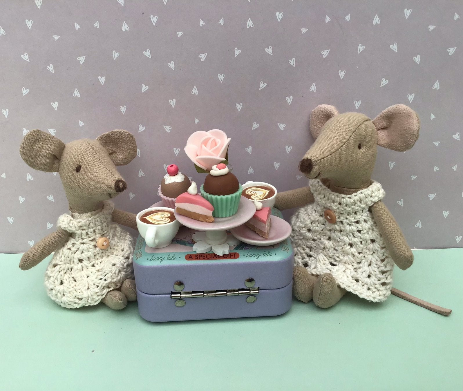 Servies en gebak voor Maileg muis en poppenhuis, Ophalen of Verzenden, Nieuw, Poppenhuis