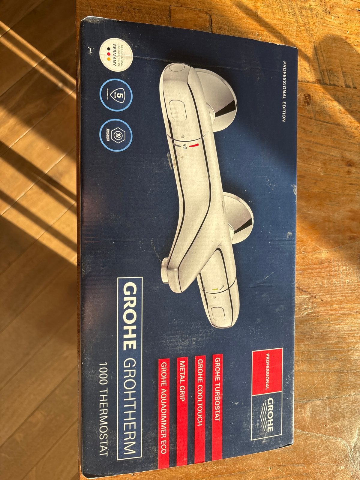 Nieuwe Grohe 1000 thermostatische badmengkraan, Ophalen of Verzenden, Nieuw, Chroom, Douche