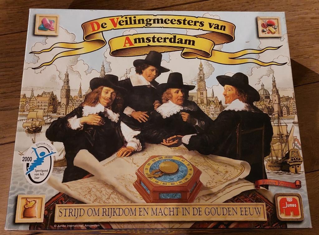 De Veilingmeesters van Amsterdam - Bordspel Gouden Eeuw, Hobby en Vrije tijd, Gezelschapsspellen | Bordspellen, Vijf spelers of meer