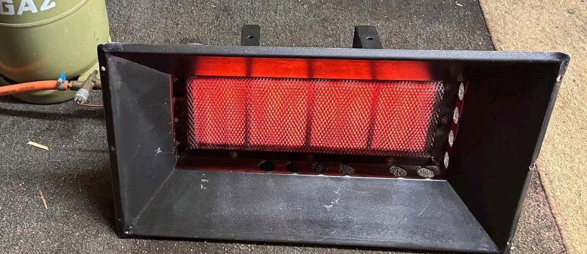 Gaskachel, terraskachel, terrasverwarmer, Ophalen, Gaskachel