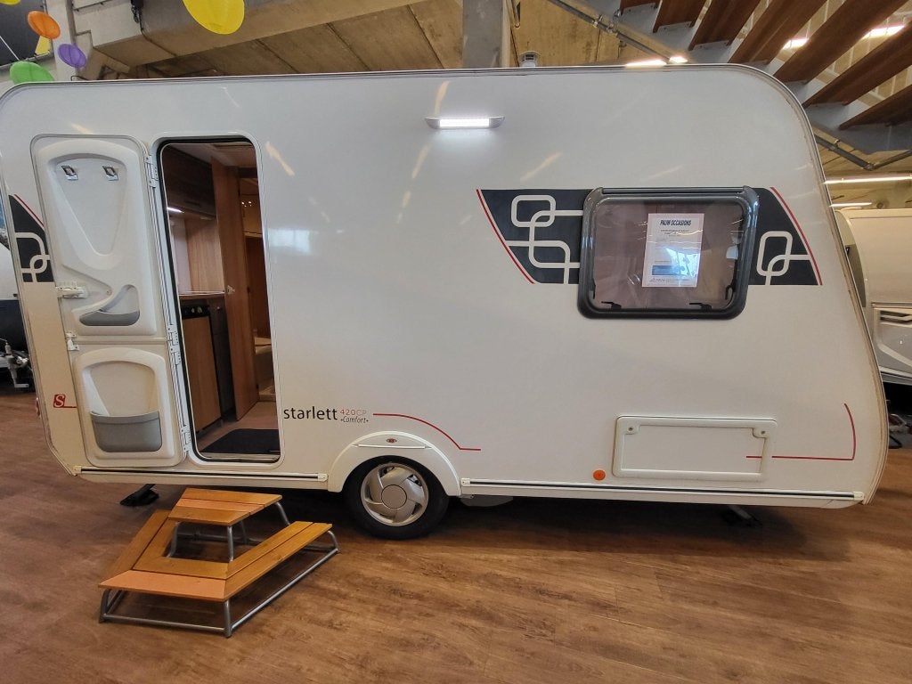 Sterckeman Starlett Comfort 420 CP; voortent en mover, Caravans en Kamperen, Sterckeman, Schokbreker, Bedrijf, Treinzit