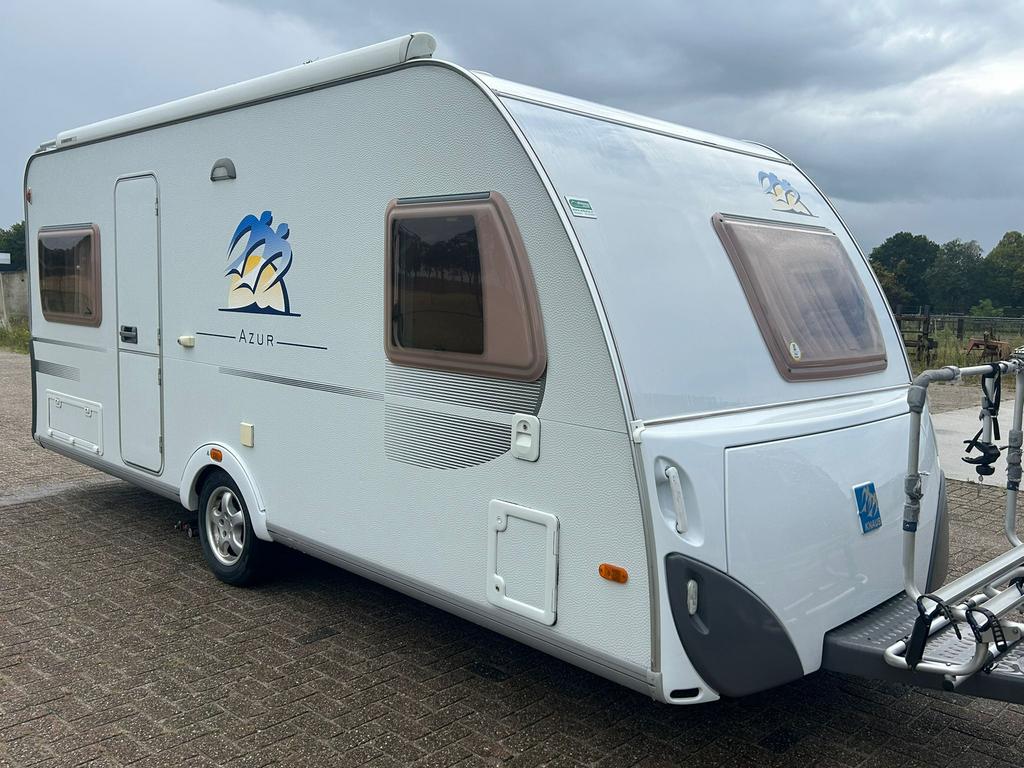 Knaus Azur 500 FU - Caravan met vele opties, Omvormbare zithoek, Kachel, Rondzit, Particulier