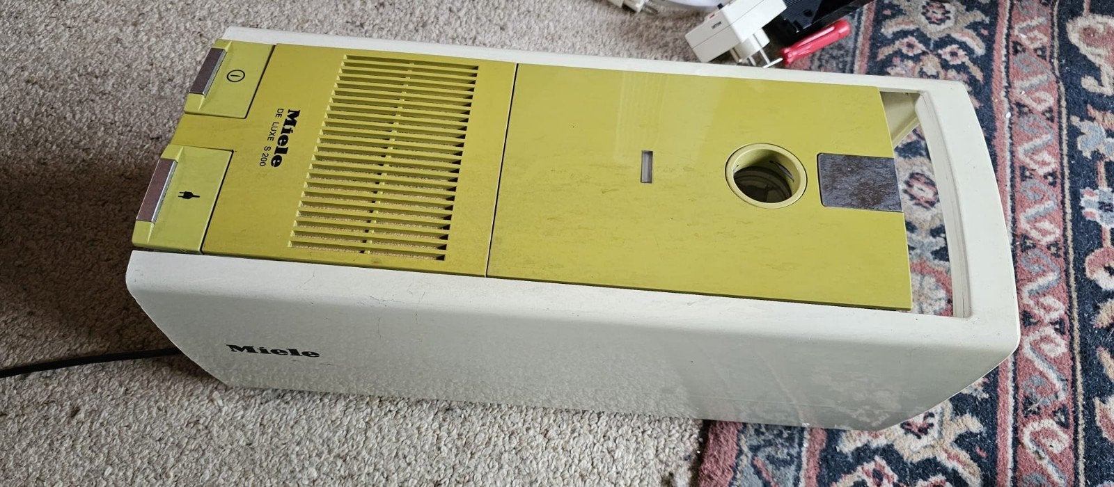 Miele S 200 Stofzuiger - Vintage en Functioneel, Stofzak, Gebruikt, Ophalen of Verzenden, Miele