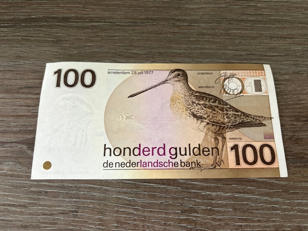 Bijna UNC biljet 100 gulden Snip, 1977, Postzegels en Munten, Bankbiljetten | Nederland, Ophalen of Verzenden, 100 gulden