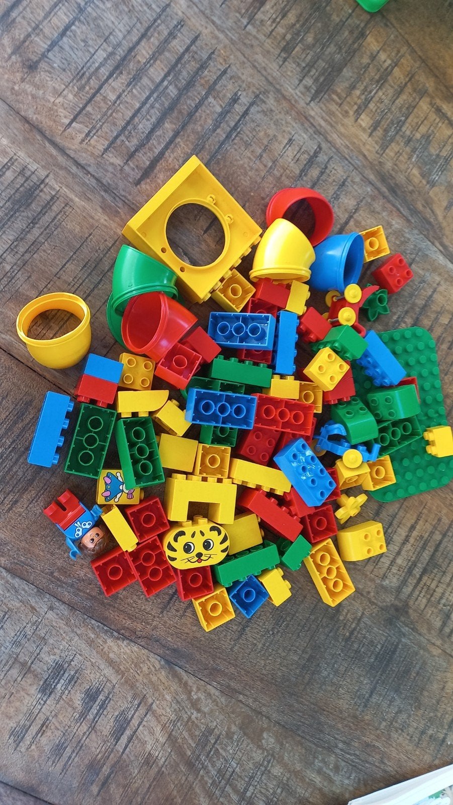 LEGO Duplo blokken met poppetje en karretje, Kinderen en Baby's, Ophalen, Gebruikt, Overige merken
