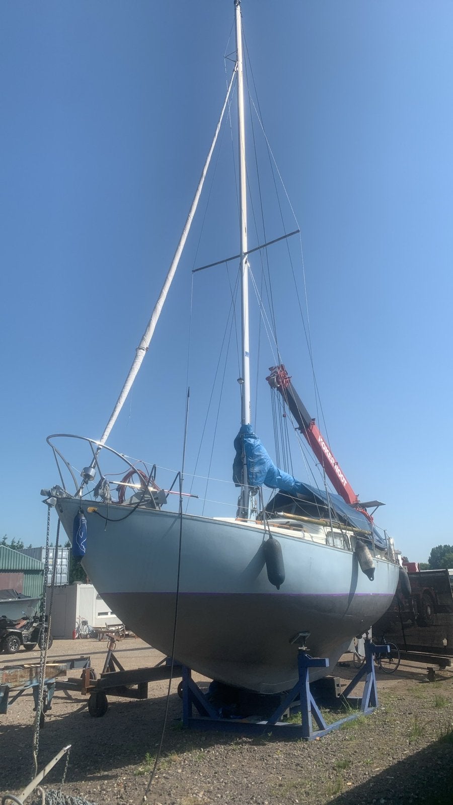 Zeiljacht Carena 32 - Klassieke Tourjacht, Watersport en Boten, Kajuitzeilboten en Zeiljachten, Gebruikt, S-spant, Diesel, Staal