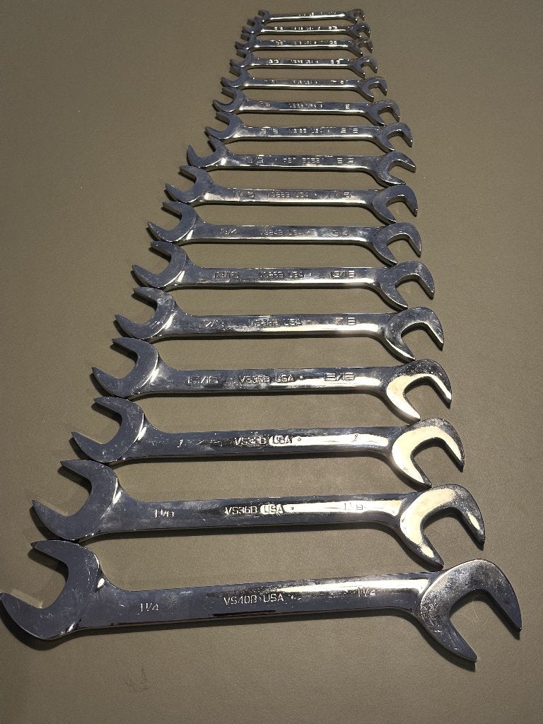 Snap-on steeksleutels a 16 stuks Sae maten, Doe-het-zelf en Verbouw, Gereedschap | Handgereedschap, Ophalen of Verzenden, Zo goed als nieuw