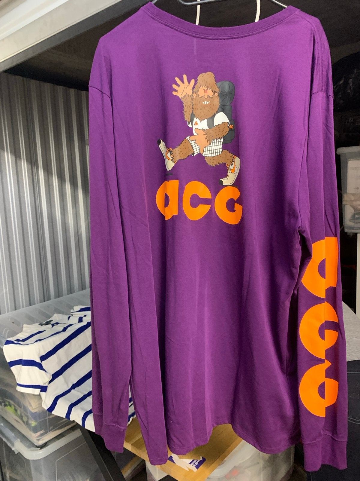Nike ACG Longsleeve T-shirt Paars XXL (XL)Nieuw met kaartjes, Paars, Nike, Nieuw, Overige maten