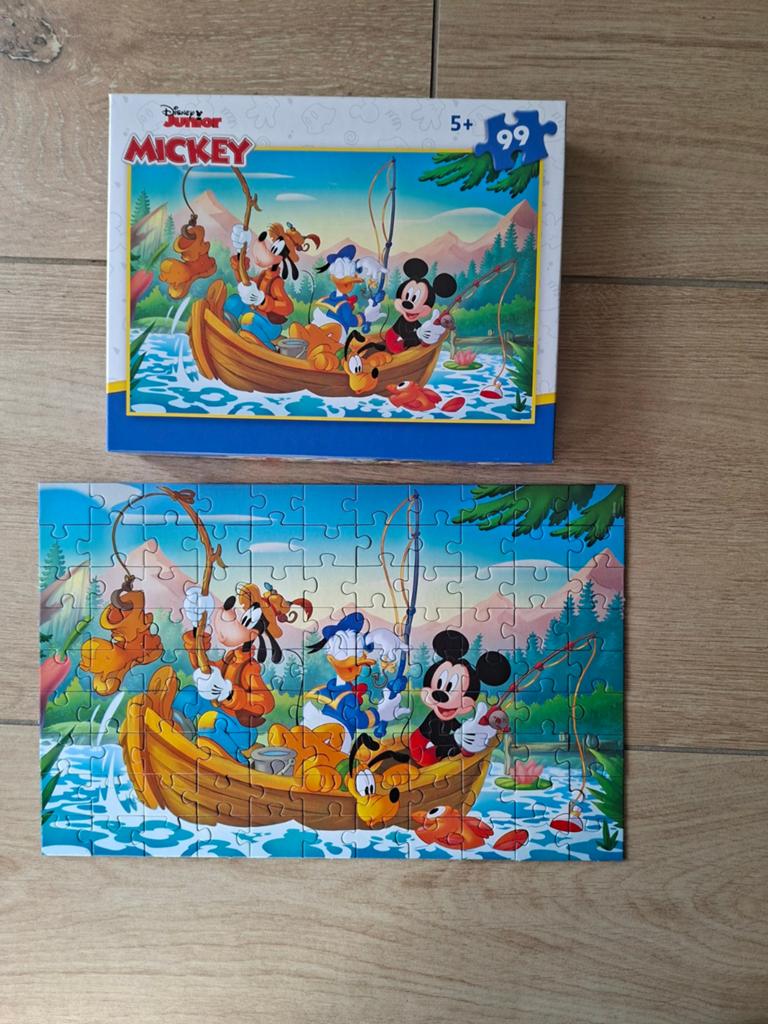 Disney puzzel 99 stukjes, Ophalen, Meer dan 50 stukjes, Zo goed als nieuw, 4 tot 6 jaar
